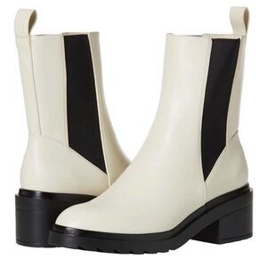 Amazon Essentials Chunkly Sole White Chelsea Boots